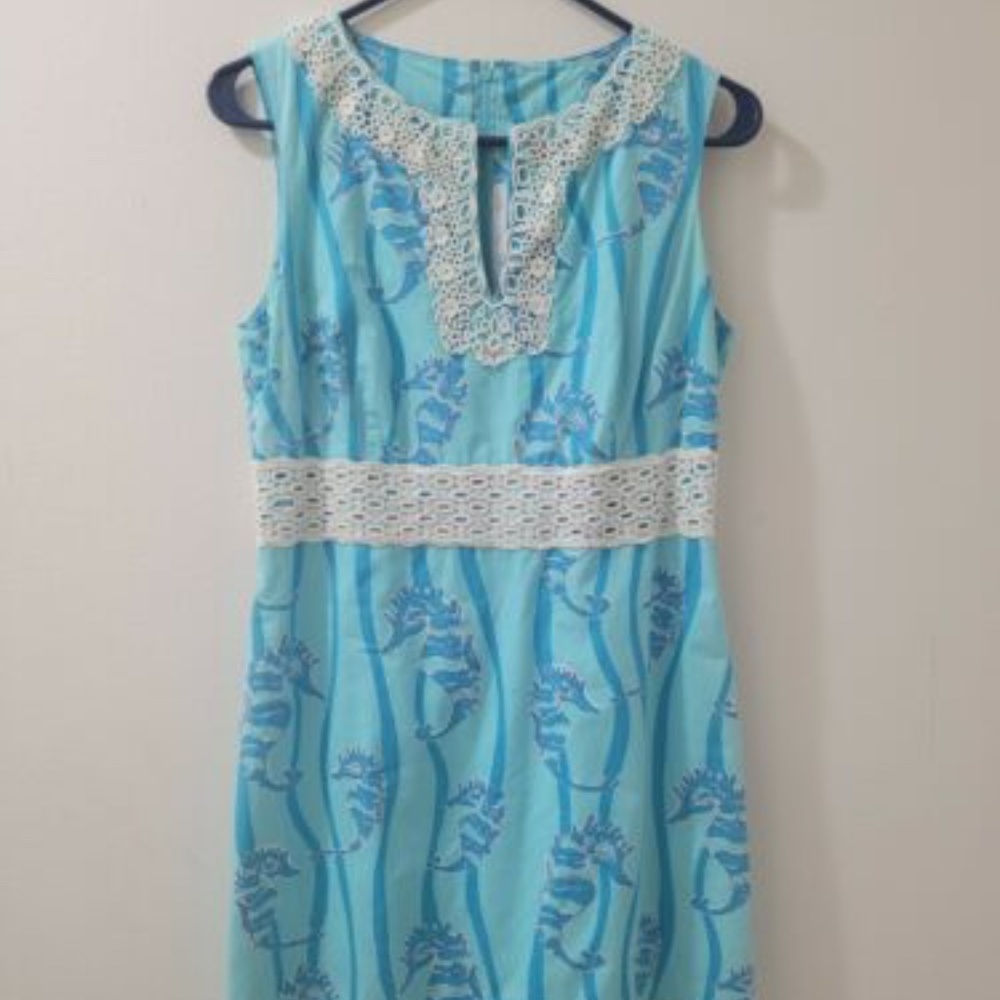 Lilly Pulitzer blue seahorse sundress size 2